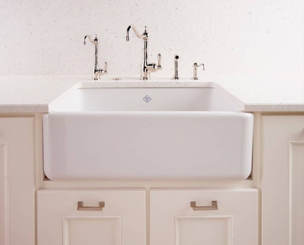 ROHL Shaws MS3018WH Shaker Farmhouse Apron Front Kitchen Sink