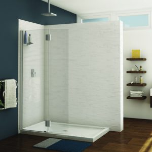 Fleurco Monaco Square Top Shower Shield With Fixed Panel