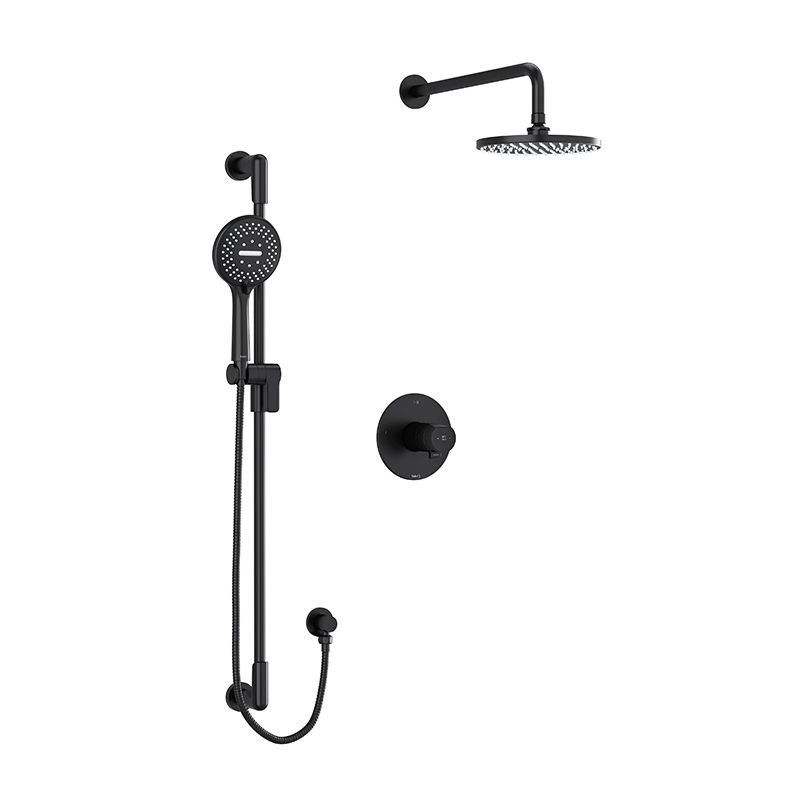 Matte black deals shower systems