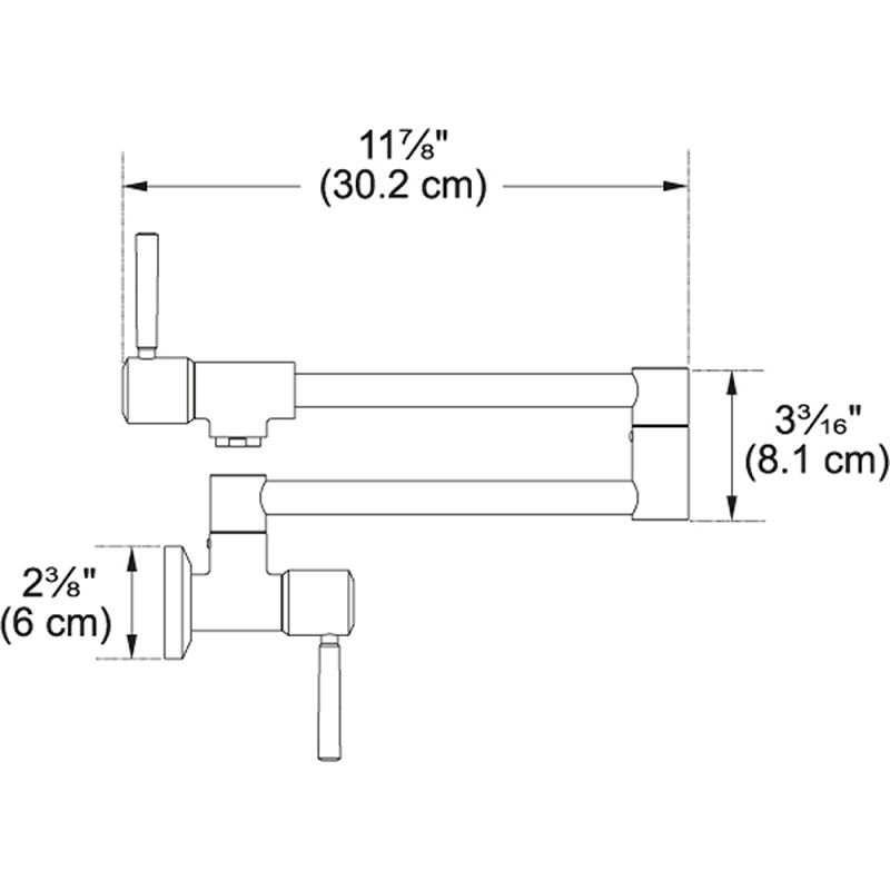 Franke PF5200 Absinthe Wall Mount Pot Filler Bath Emporium