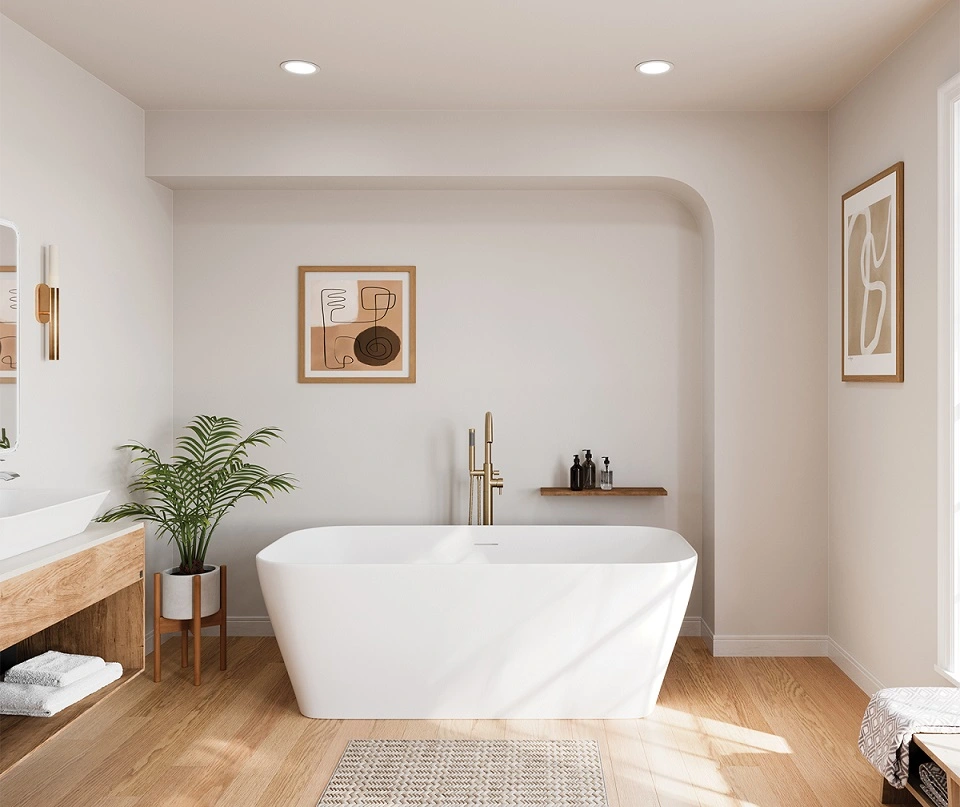 Maax 107173 Renata 67 x 32 Acrylic Freestanding Bathtub - Bath
