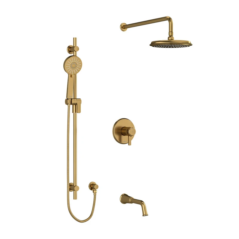 Riobel KIT1345MMRDJBK Momenti 3-Way System & Hand Shower