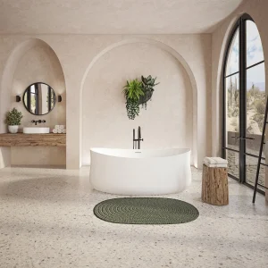 Neptune 220351 Budapest 7132 AFR Acrylic Freestanding Bathtub in White