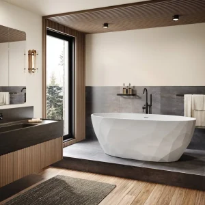 ma Maax 107827 Fura 6732 Acrylic Freestanding Bathtub - Bath Emporium