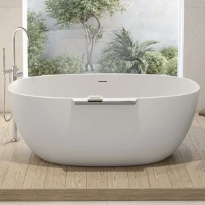 Fleurco BTLU6335-91-18 Lucia Freestanding Tub with Shelf On Display Clearance