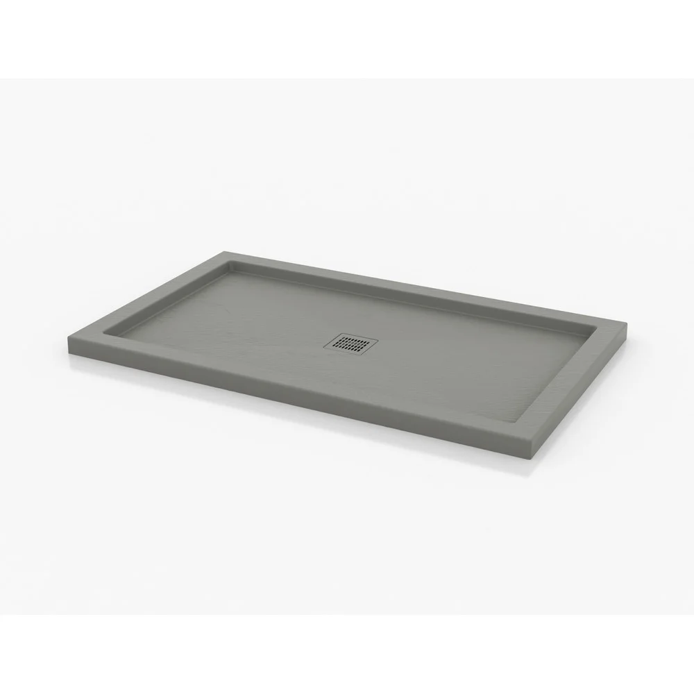 Fleurco ATAS3660-16 TAVIA 1.0 Shower Base 60” x 36” In Slate Stone Grey – 50% OFF On Display Clearance ($1,215)