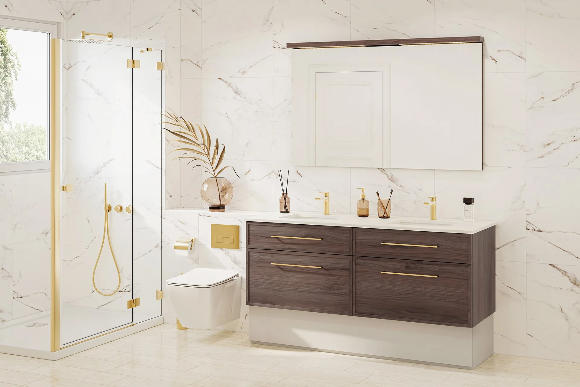 Vanico Maronyx Neolito Frame Bathroom Vanity